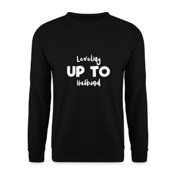Mise à niveau vers le mari - Mariage - Sweat-shirt Unisexe - noir - Devant - Alina (178cm) & Michal (187cm)