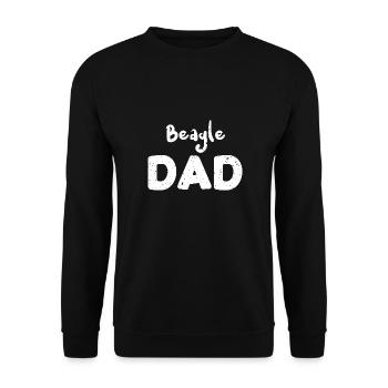Beagle Dad - Chiens - Sweat-shirt Unisexe - noir - Devant - Alina (178cm) & Michal (187cm)
