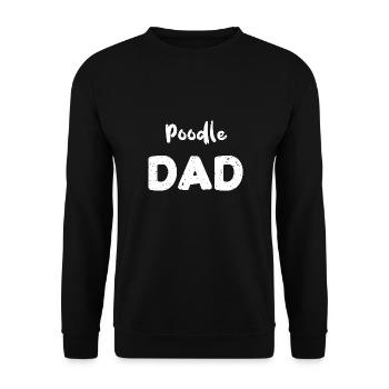 Poodle Dad - Dogs - Unisex Sweatshirt - black - Front - Alina (178cm) & Michal (187cm)