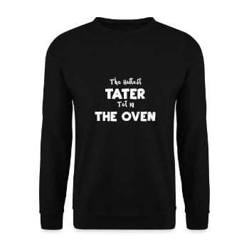 Le Tater Tot le plus chaud dans le four - Sweat-shirt Unisexe - noir - Devant - Alina (178cm) & Michal (187cm)