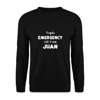 Tequila Emergency Call 9 Juan Juan - Unisex Sweatshirt - black - Front - Alina (178cm) & Michal (187cm)