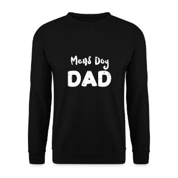 Mens Dog Dad - Dogs - Unisex Sweatshirt - black - Front - Alina (178cm) & Michal (187cm)