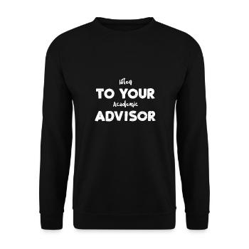 Isten à votre conseiller pédagogique - Sweat-shirt Unisexe - noir - Devant - Alina (178cm) & Michal (187cm)