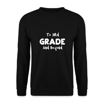 To 3Rd Grade And Beyond - Science - Unisex Sweatshirt - black - Front - Alina (178cm) & Michal (187cm)