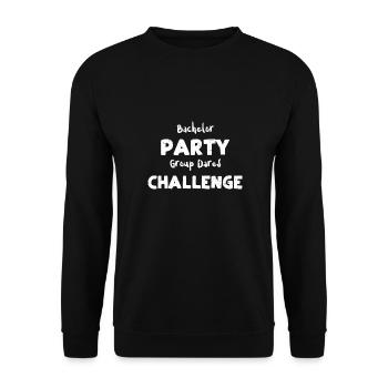 Bachelor Party Group Dares Chall... - Unisex Sweatshirt - black - Front - Alina (178cm) & Michal (187cm)