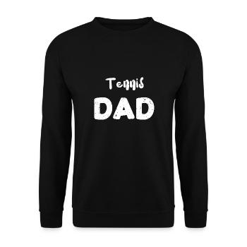 Tennis Papa - Sports - Sweat-shirt Unisexe - noir - Devant - Alina (178cm) & Michal (187cm)