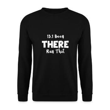 13.1 Been There Run That - Workout - Unisex Pullover - Schwarz - Vorne - Alina (178cm) & Michal (187cm)