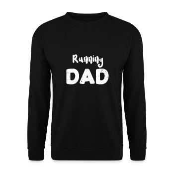 Running Dad - Workout - Unisex Pullover - Schwarz - Vorne - Alina (178cm) & Michal (187cm)