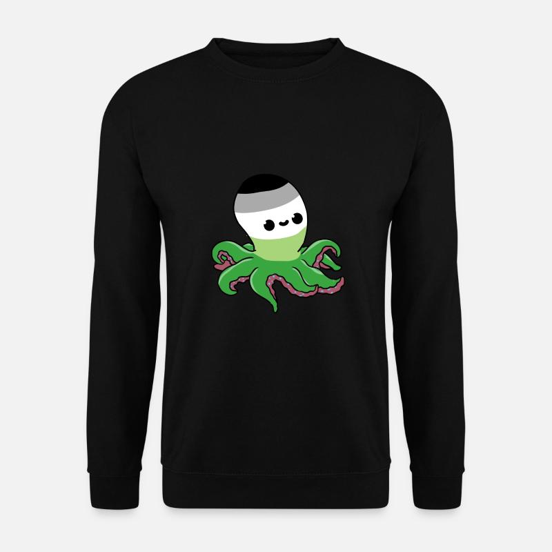 Aromantic Pride Octopus - Unisex Sweatshirt - black