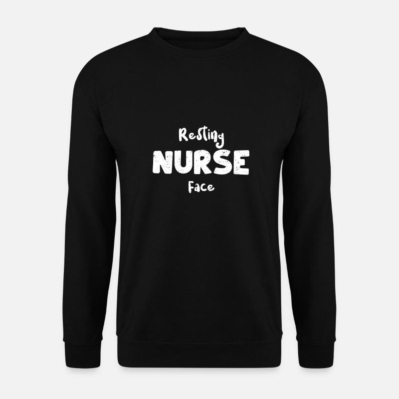 Resting Nurse Face - Nurse - Unisex Pullover - Schwarz