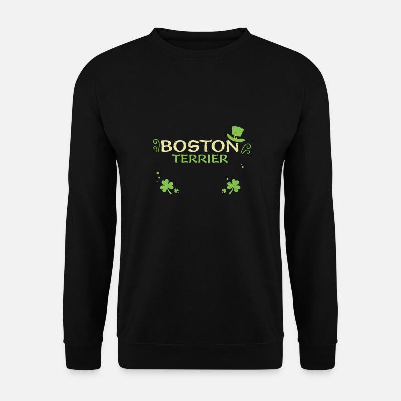 Boston Terrier - Saint-Patrick - Sweat-shirt Unisexe - noir