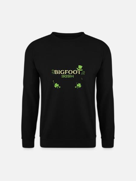 Bigfoot Irish - St. Patrick's Day - Unisex Sweatshirt - black