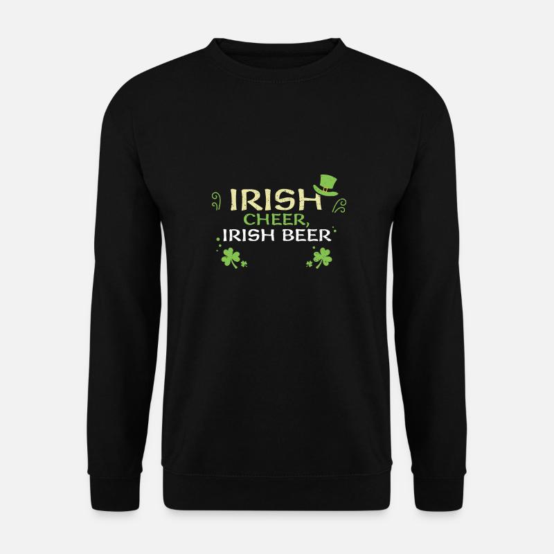 Irish cheer, Irish beer - Unisex Pullover - Schwarz