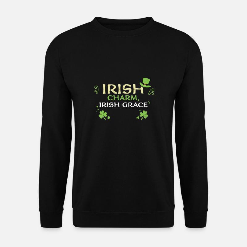 Irish charm, Irish grace - Unisex Sweatshirt - black