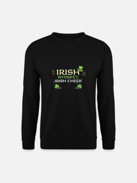 Irish whiskey, Irish cheer - Unisex Sweatshirt - black