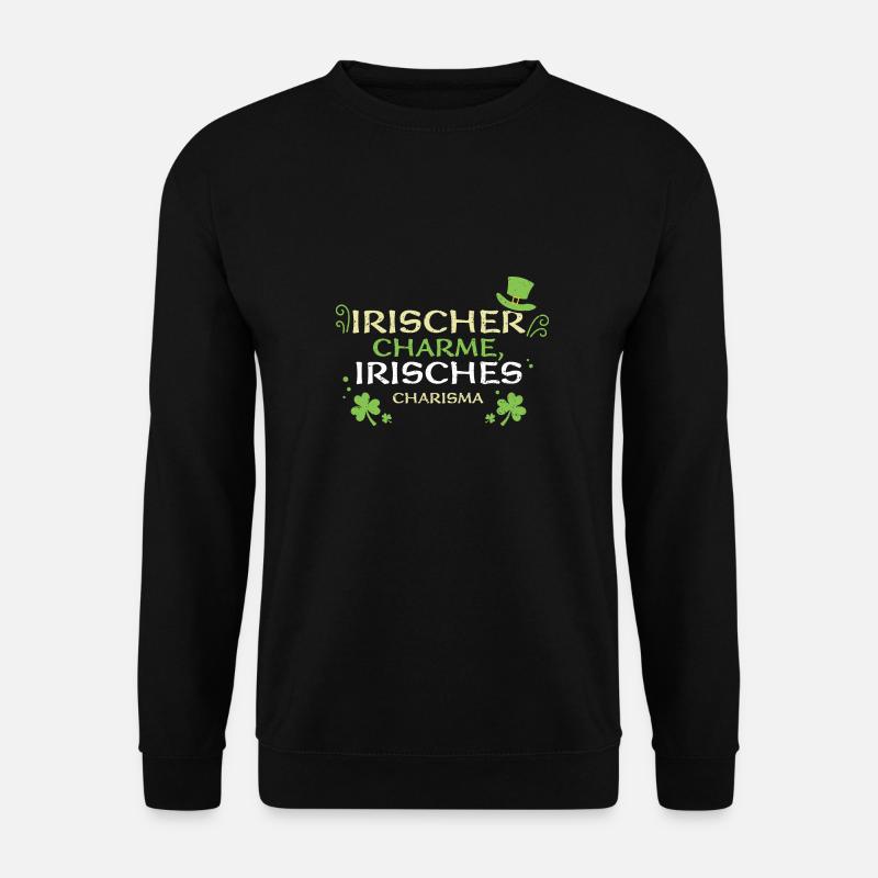 Irischer Charme, irisches Charisma - Unisex Pullover - Schwarz