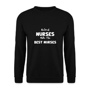 Les infirmières retraitées font les meilleures infirmières - Sweat-shirt Unisexe - noir - Devant - Alina (178cm) & Michal (187cm)