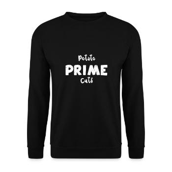 Potato Prime Cuts - Végétalien - Sweat-shirt Unisexe - noir - Devant - Alina (178cm) & Michal (187cm)