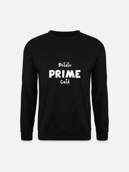 Potato Prime Cuts - Vegan - Unisex Sweatshirt - black