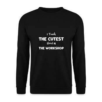 J’enseigne aux elfes les plus mignons dans le... - Sweat-shirt Unisexe - noir - Devant - Alina (178cm) & Michal (187cm)