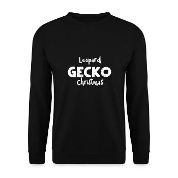 Léopard Gecko Noël - Animal - Sweat-shirt Unisexe - noir - Devant - Alina (178cm) & Michal (187cm)