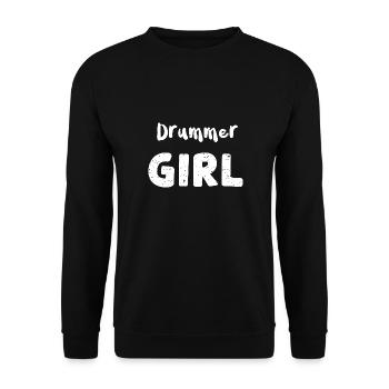 Drummer Girl - Musique - Sweat-shirt Unisexe - noir - Devant - Alina (178cm) & Michal (187cm)