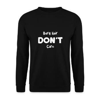Barn Hair Don't Care - Horse - Unisex Sweatshirt - black - Front - Alina (178cm) & Michal (187cm)