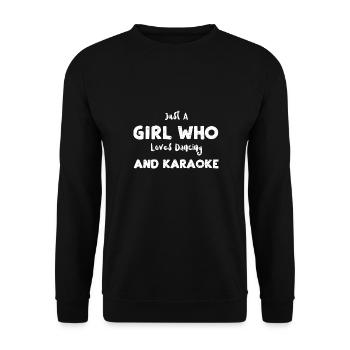 Juste une fille qui aime danser et... - Sweat-shirt Unisexe - noir - Devant - Alina (178cm) & Michal (187cm)