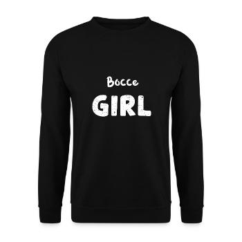 Bocce Girl - Sports - Sweat-shirt Unisexe - noir - Devant - Alina (178cm) & Michal (187cm)