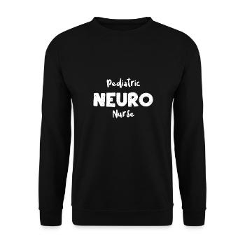 Pediatric Neuro Nurse - Nurse - Unisex Sweatshirt - black - Front - Alina (178cm) & Michal (187cm)