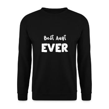 Best Aunt Ever - Aunt - Unisex Pullover - Schwarz - Vorne - Alina (178cm) & Michal (187cm)