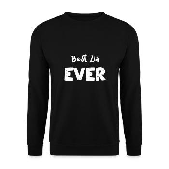 Meilleur Zia Ever - Italien - Sweat-shirt Unisexe - noir - Devant - Alina (178cm) & Michal (187cm)