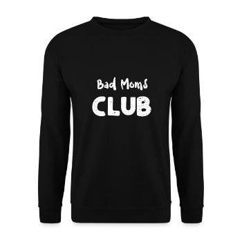 Bad Moms Club - Cheetah - Unisex Pullover - Schwarz - Vorne - Alina (178cm) & Michal (187cm)