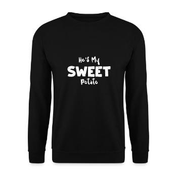Il est ma patate douce - Légumes - Sweat-shirt Unisexe - noir - Devant - Alina (178cm) & Michal (187cm)