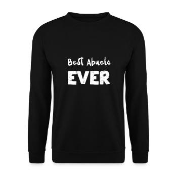Best Abuelo Ever - Papa - Unisex Pullover - Schwarz - Vorne - Alina (178cm) & Michal (187cm)