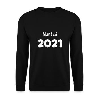 Infirmières 2021 - Infirmière - Sweat-shirt Unisexe - noir - Devant - Alina (178cm) & Michal (187cm)