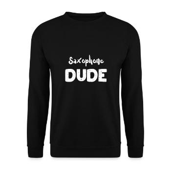 Saxophone Dude - Musique - Sweat-shirt Unisexe - noir - Devant - Alina (178cm) & Michal (187cm)