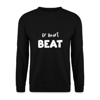 Er Heart Beat - Doctor - Unisex Pullover - Schwarz - Vorne - Alina (178cm) & Michal (187cm)