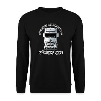 Company cars yes, but only the premier class - Unisex Sweatshirt - black - Front - Alina (178cm) & Michal (187cm)