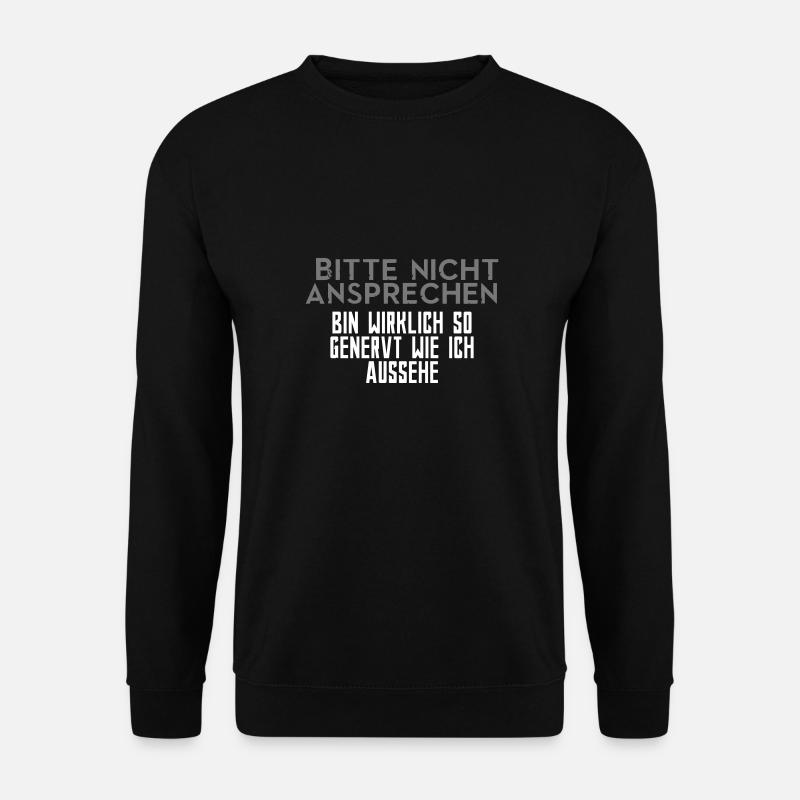 genervt - Unisex Pullover - Schwarz