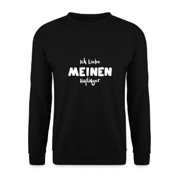 Ich Liebe Meinen Haflinger - Horse - Unisex Pullover - Schwarz - Vorne - Alina (178cm) & Michal (187cm)
