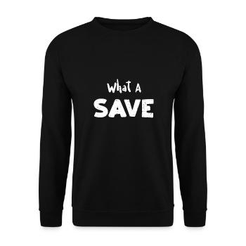 What A Save - Car Guy - Unisex Sweatshirt - black - Front - Alina (178cm) & Michal (187cm)