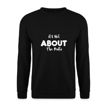Il ne s’agit pas des pâtes - Italien - Sweat-shirt Unisexe - noir - Devant - Alina (178cm) & Michal (187cm)