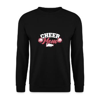 Cheer Mom - mother - Unisex Sweatshirt - black - Front - Alina (178cm) & Michal (187cm)