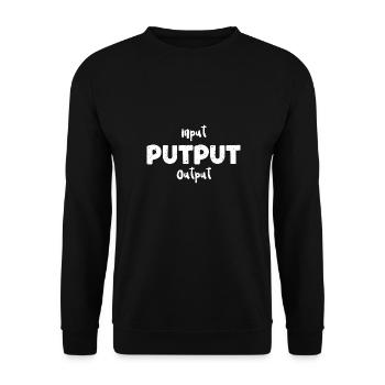 Input Putput Output - Farm - Unisex Pullover - Schwarz - Vorne - Alina (178cm) & Michal (187cm)