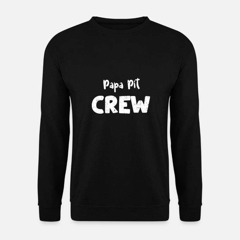 Papa Pit Crew - Dad - Unisex Sweatshirt - black