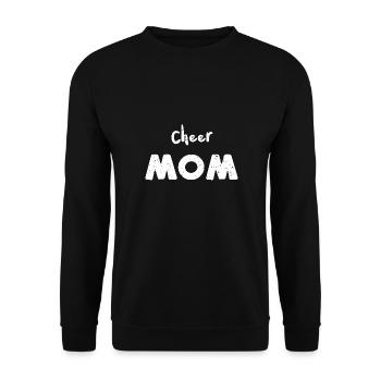 Cheer Mom - Mom - Unisex Sweatshirt - black - Front - Alina (178cm) & Michal (187cm)