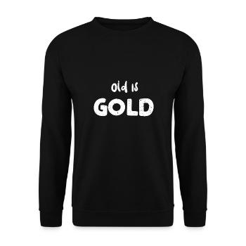 Old Is Gold - Car Guy - Unisex Sweatshirt - black - Front - Alina (178cm) & Michal (187cm)