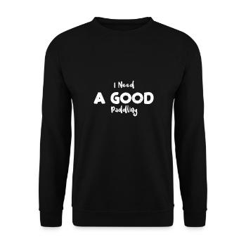 J’ai besoin d’un bon canotage - Navigation de plaisance - Sweat-shirt Unisexe - noir - Devant - Alina (178cm) & Michal (187cm)