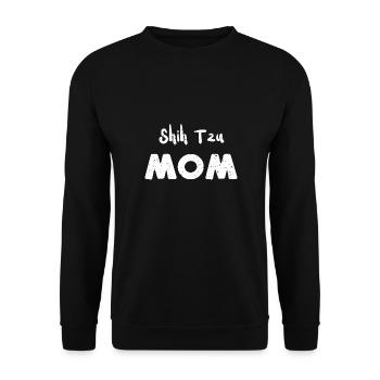Shih Tzu Maman - Chiens - Sweat-shirt Unisexe - noir - Devant - Alina (178cm) & Michal (187cm)